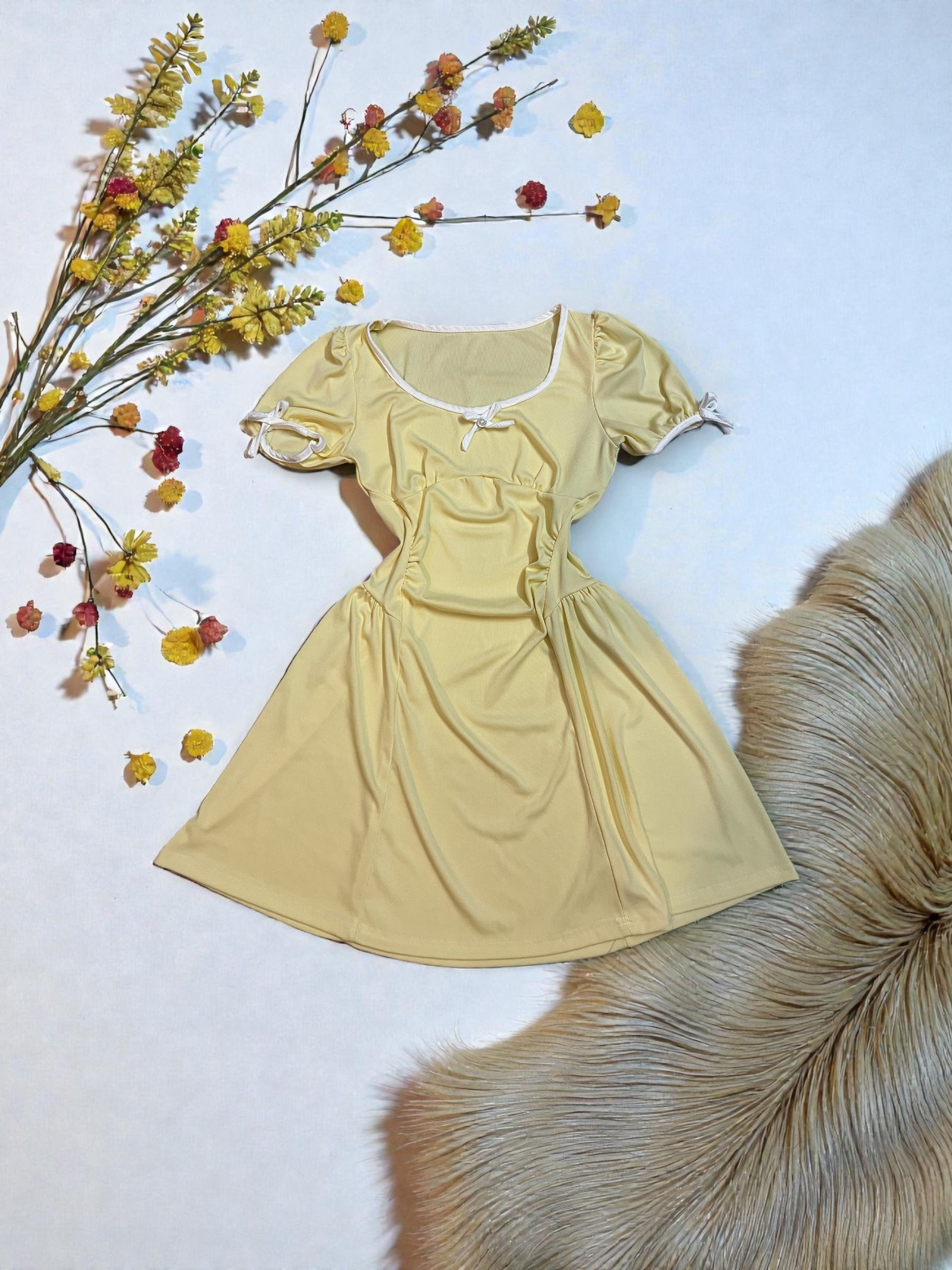 No Brand Mini Dress Yellow