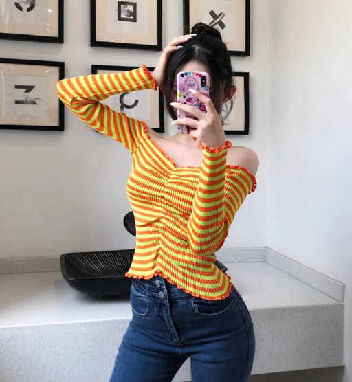 koleys Crop Top Orange