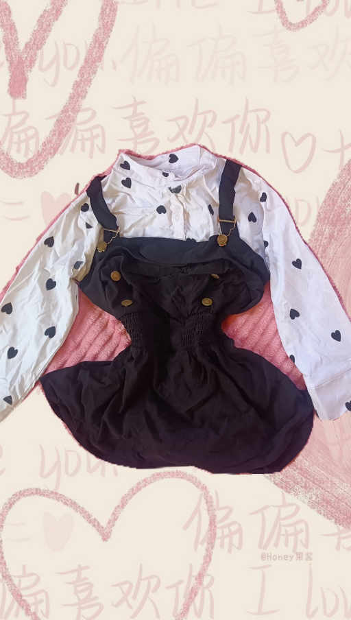 polka style dungaree top