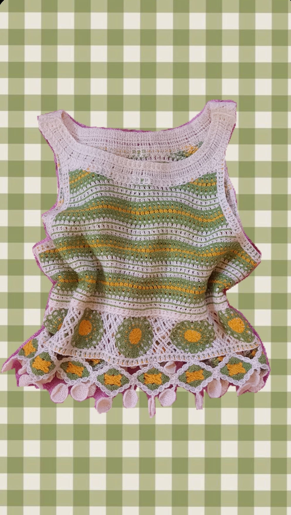 y2k knitted boho top